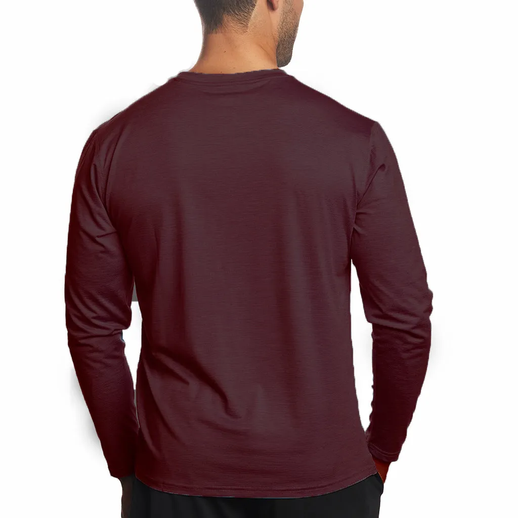 Men's Cooling Crew Neck Long Sleeve T-Shirt - CLOSEOUT