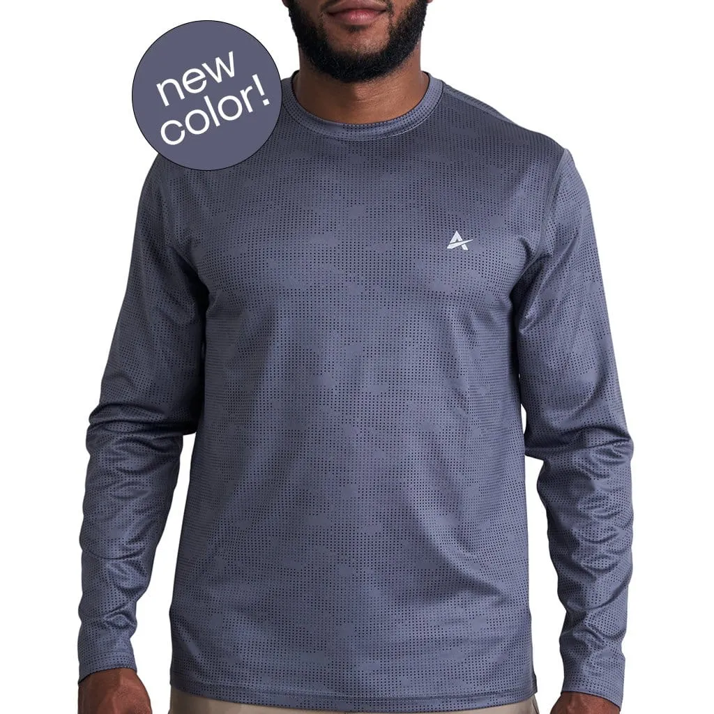 Men's Cooling Crew Neck Long Sleeve T-Shirt - CLOSEOUT