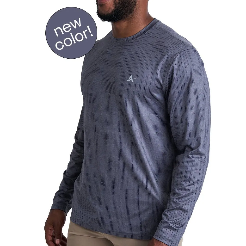 Men's Cooling Crew Neck Long Sleeve T-Shirt - CLOSEOUT