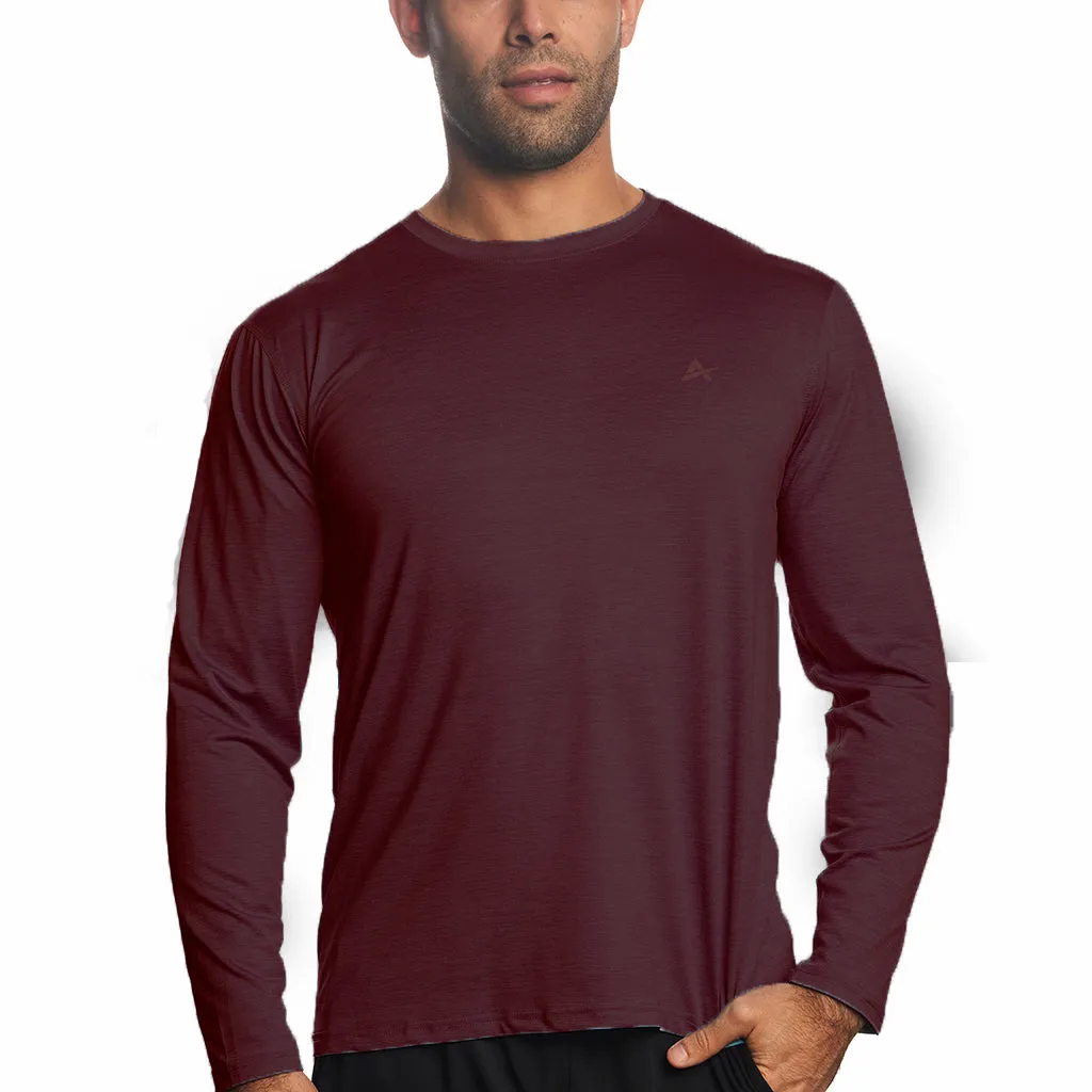 Men's Cooling Crew Neck Long Sleeve T-Shirt - CLOSEOUT