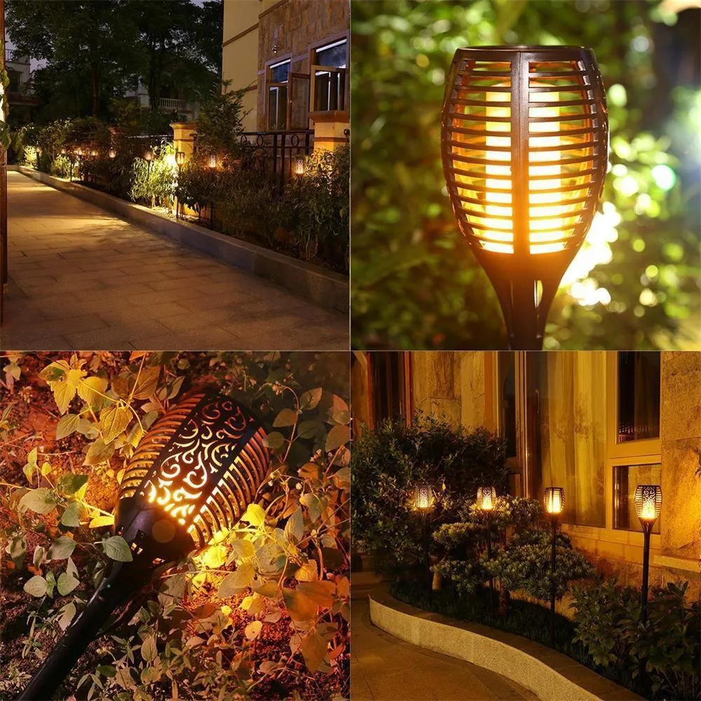 Outdoor Solar Garden Lights Path Lanterns Landscape Yard Lighting Decorative Outside Post Lamp