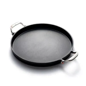 Outset Deep Dish Cast Iron Grill Pan For Pizza and Paella