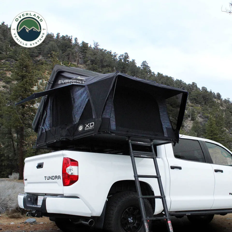 Overland Vehicle Systems XD Everest Cantilever Aluminum Roof Top Tent - Grey Body & Black Rainfly