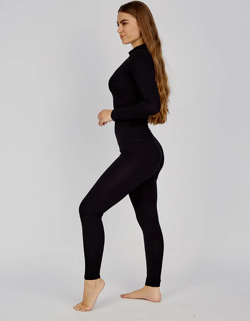 Poly Span Leggings - Dark Shades