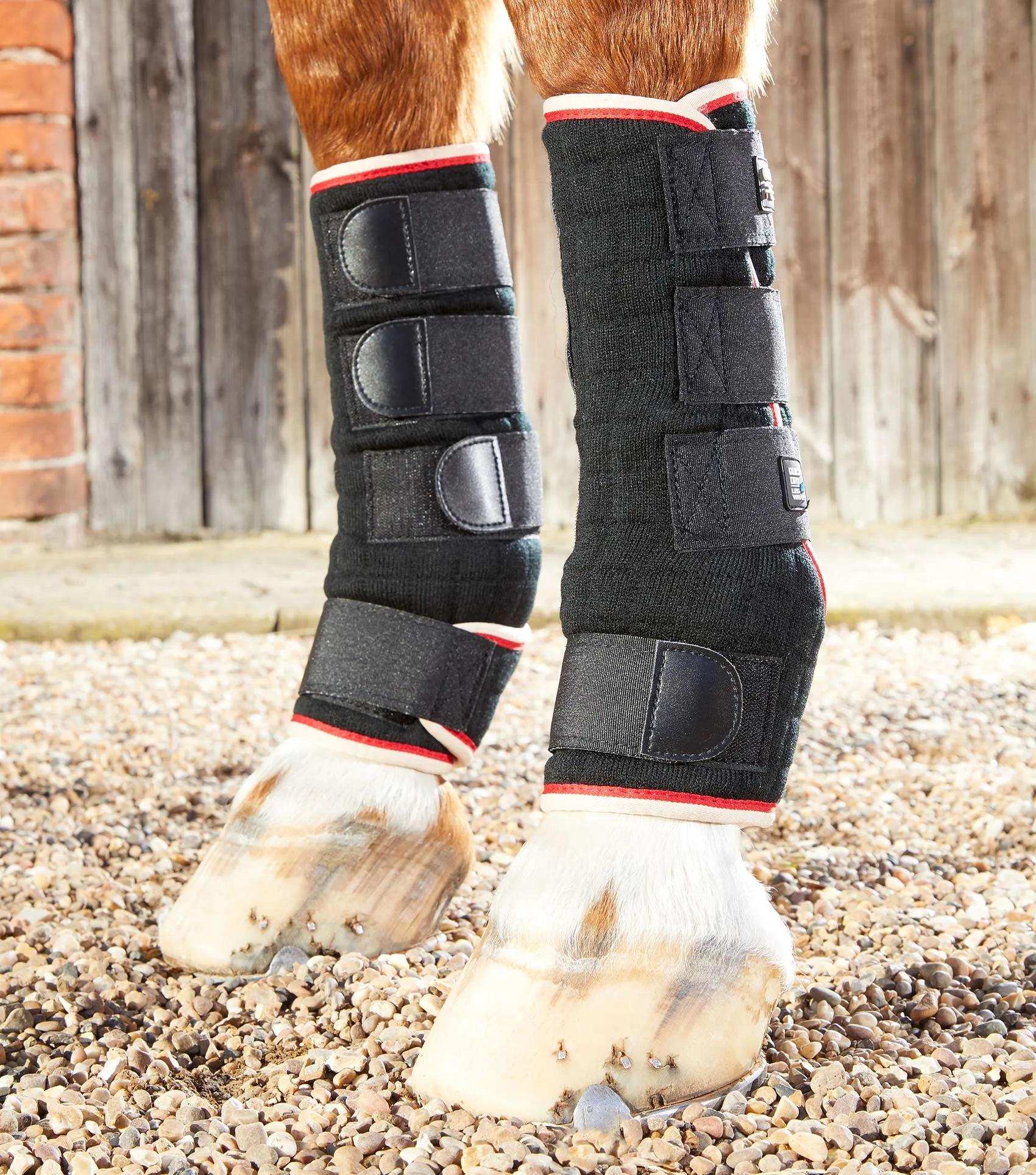 Quick Dry Horse Leg Wraps Black