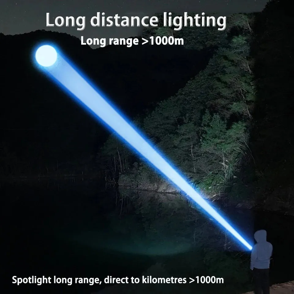 Rechargeable Ultra Bright Handheld P90 Laser Flashlight Torch