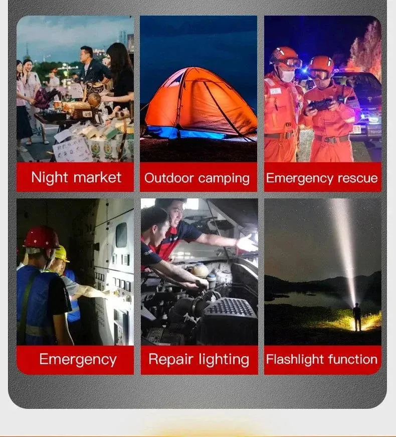 Solar Camping Light Power Bank LED Camping Lanterns 6 Gears Remote Control Waterproof Outdoor Tent Light Rechargeable Flashlight