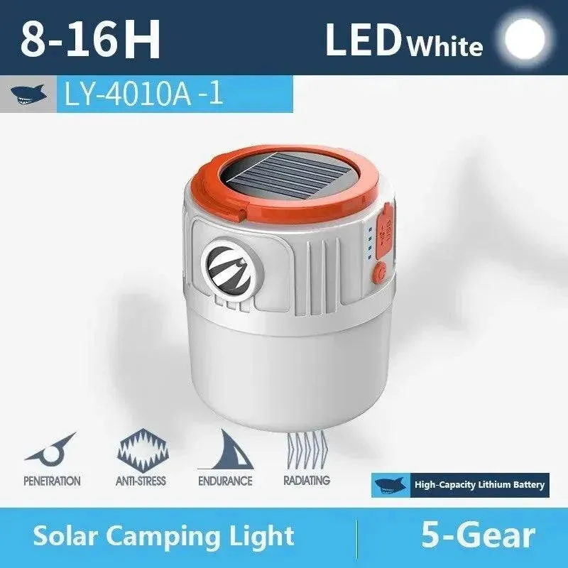 Solar Camping Light Power Bank LED Camping Lanterns 6 Gears Remote Control Waterproof Outdoor Tent Light Rechargeable Flashlight