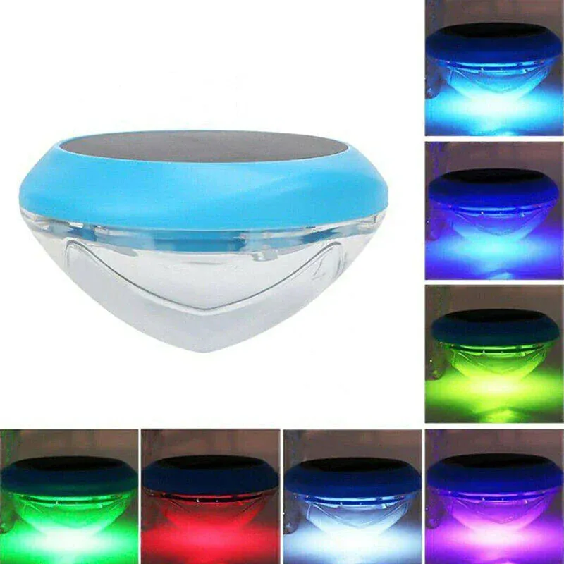 Solar LED RGB Light Outdoor Garden Pond Swimming Pool Floating Waterproof Lamps