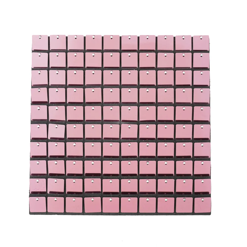 Spangle Shimmer Sequin Wall Panel Backdrops (24 panels) - Pink