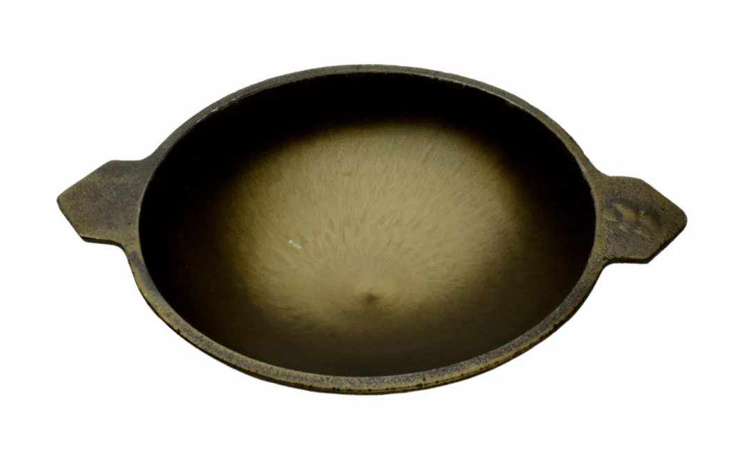 Trilonium Pre-Seasoned Cast Iron Appam Pan 8 Inches, 2.16 Kgs