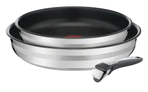 User manual and frequently asked questions Jamie Oliver by Tefal Ingenio Stainless Steel Induction 3pc Frypan Set