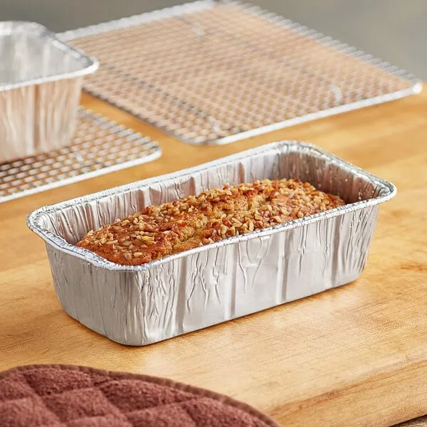 *WHOLESALE* Aluminum 2lb Rectangular Loaf Pans: Ideal for Baking | 500 CT/Case