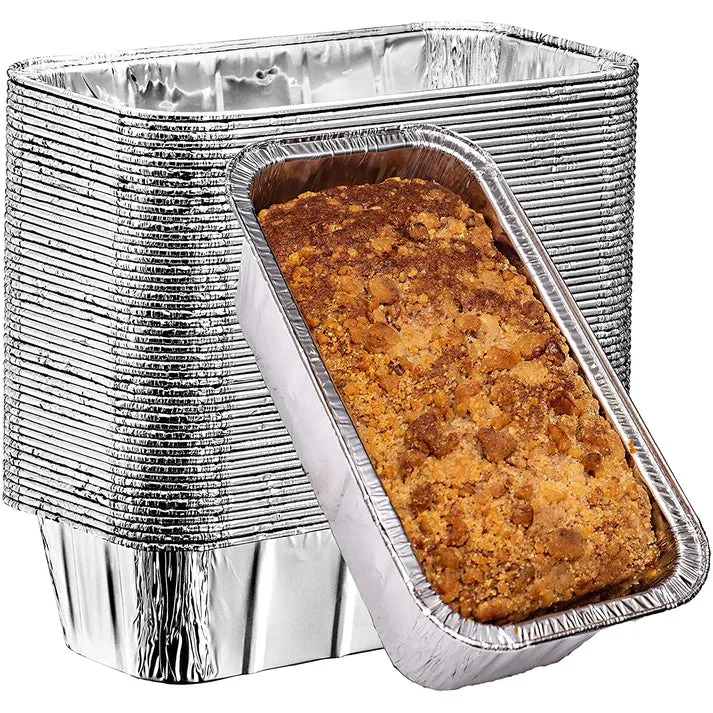 *WHOLESALE* Aluminum 2lb Rectangular Loaf Pans: Ideal for Baking | 500 CT/Case