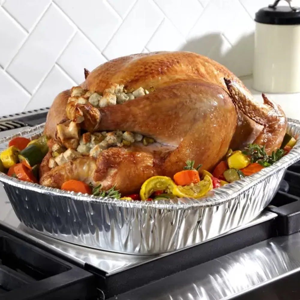 *WHOLESALE* Disposable Durable Large Oval Turkey Roaster Pans |100 ct/case